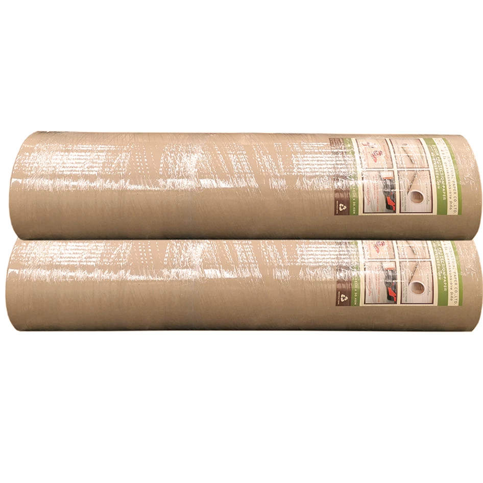 Disposable Brown Floor Covering Paper Roll 42" x 100 for Home Painting Work