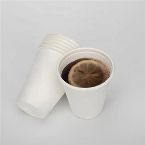 Disposable sugarcane disposable bagasse cup trays carrier bagasse cold cup with lid
