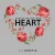 Import DIY Iron on Transfers Flower Patches Appliques Washable Sticker Decals Heat Thermal Transfers Printed Heart Shape Patch from China