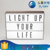 Diy Led Display Warm Light Cinematic ABS Sign Light Box With Letters Free Combination