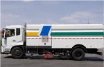 Dongfeng Tianjin 4x2 9CBM water tank 7CBM waste bin washing road sweeper car truck