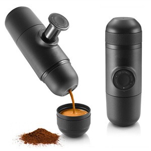 Double Handheld Percolators Hand Pressure mini portable espresso coffee maker