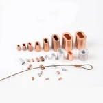 double hole 8 Shape Sleeve Hourglass 4.5mm cable wire Rope Clip