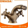 Double lever brass double handle bidet mixer tap bathroom faucet