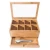 Import Double tiers  with recoverable drawer tea bag Wooden Boxes Window Lid display and gift wood box from China