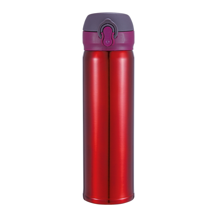 Double wall reusable vacuum cup stainless steel sports water bottle with Bounce cap