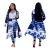 Import Dresses Women fall clothing Lady elegant Printed long coat leggings two piece set boutique clothing from China