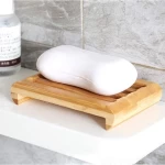 Drop shipping Portable Bathroom Soap Base Bamboo Soap Dish Box With Different designs Packaging Shower Box Soap Dish Holder