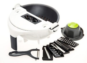 Dropshipping Fruit Tools 9 in 1 Manual Basket Washer Grater Chopper Slicer Kitchen Multifunctional Vegetable Cutter
