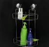 Dual-Layer Bathroom Shower Caddy Metal Shelf Wire Basket for Bathroom Kitchen Storage