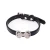 Import Durable and comfortable PU pet collar with various color and metal bow diamond style dog cat collar from China
