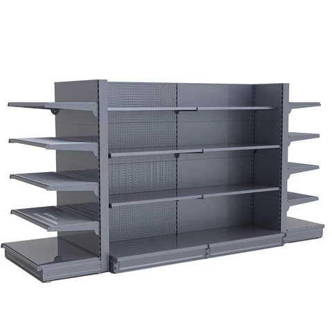 Durable Pharmacy Shelf Customized Metal Grocery Convenience Store Shelf