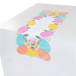 Easter Spring Summer Embroidery Cutout Decorative Table Runner