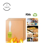Easy to Clean Barbecue Grilling Accessories heat resistant non stick fire BBQ Grill Mat
