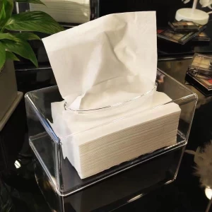 Easy to clean high definition wear  resistant sanitary acrylic paper tissue box