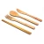 Import Eco-friendly bamboo kitchen accessories tableware fork knife straw from China