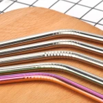 ECO-Friendly BPA-Free high quality 304 stainless steel straw Bar Accessories metal drinking straw