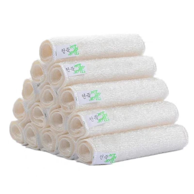 Eco-friendly environmental Bamboo cloth fiber kitchen home application dish Cleaning Cloth with anti-bacterial towel
