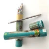 Eco friendly recycled newspaper sketch HB/2B pencil with eraser and colorful cylinder package
