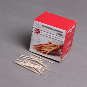 Eco friendly wooden mint toothpick
