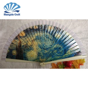 Elaborately designed Spanish wooden hand fan style wooden hand-cranked ball gifts