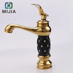 European Brass diamond Luxury Faucet Antique Spout Sink bathroom faucets