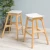Import European most popular wooden bar stools plastic with footrest bar chair from China
