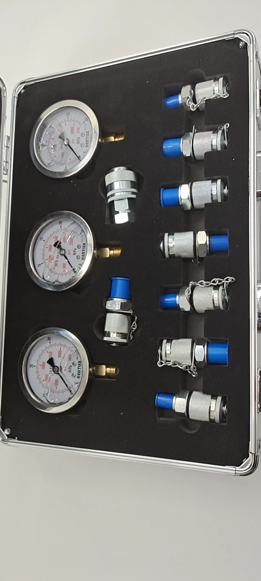 Excavator Engine Parts Hydraulic Pressure Gauge Set Diagnostic Test Kits