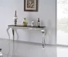 F306 Modern Design Marble Top Stainless Steel Console Table
