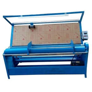 Fabric meter counter rolling machine fabric inspection machine with light box