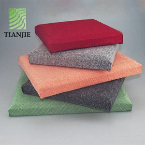 Fabric wrapped acoustic panel cinema soundproof materials