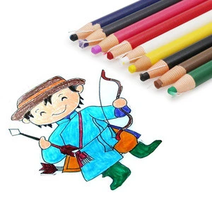 Factory colorful dermatograph pencils for metal surface, wax pencil for making clothing industry
