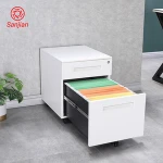 Factory custom Colorful Office Equipment digital lock white A4 File storage Cabinet 2 Drawer Mobile Pedestal Filing Cabinet