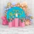 Import Factory Custom Supply Party Donut Circle Shape Tension Fabric Display Stand Decoration Round Wedding Backdrop from China