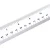 Factory direct 40cm transparent plastic ruler drawing measurement tool plastic ruler