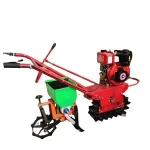 Factory direct crawler type pastoral management machine orchard ditching fertilizer spreader walk-behind micro-cultivator