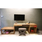 Factory direct custom writing desk and luggage rack hotel  furniture set