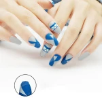 Factory Direct Sale Price Artificial Fingernails False Nails Full Cover coffin Ballet frosted Nail Tips