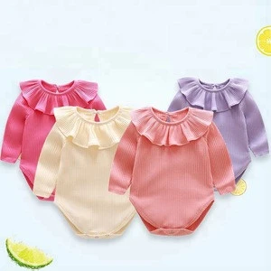 Factory Direct Sale Prices 100% Cotton Organic Baby Clothes Romper Newborn