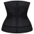 Import Factory Directly Latex Black Zip Front 9 Steel Boned Waist Trimmer Adjustable Belt Plus Size Waist Support from China