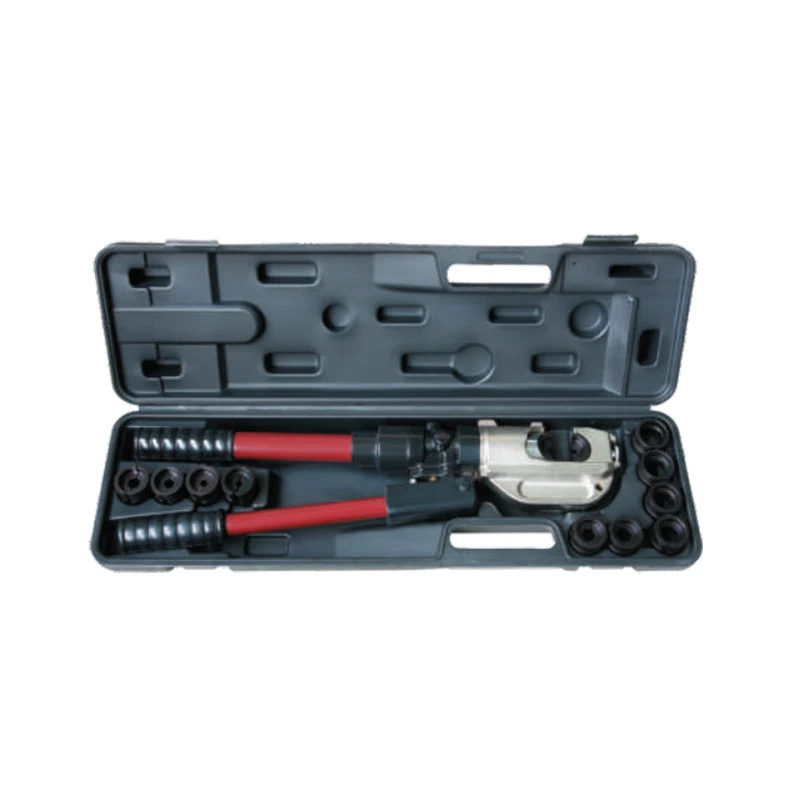 Factory Outlet 12 Ton Hydraulic Wire Terminal Crimper Cable Lug Crimping Tool w/Dies