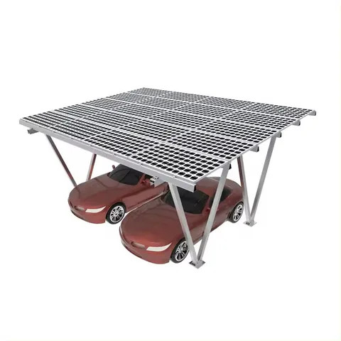 Factory Price Carbon Steel Solar Carport Mounting System Photovoltaic Panel Support  Ground Solar Carport Bracket  Solar C