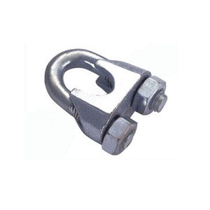Factory price wholesale Galvanized Powder coated us type drop Din 741 metal Wire Rope Clip