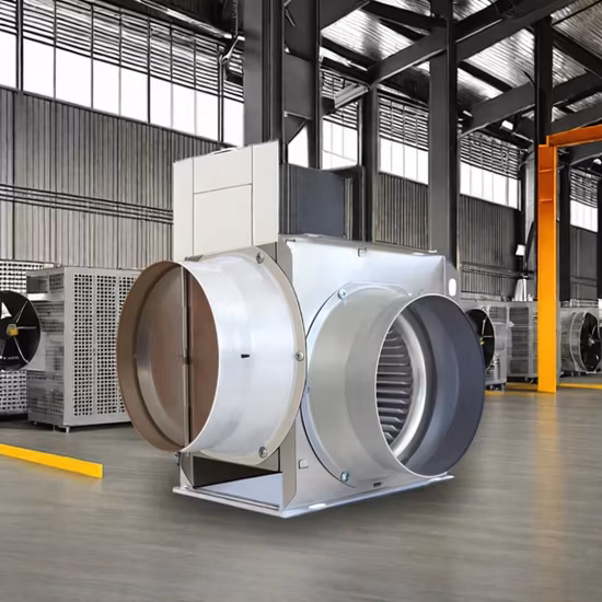 Factory Produces Energy-Saving Split Type Fans
