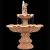 Import factory supplied home decoration used small size yellow travertine stone fountain for outdoor from China
