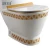 Import Factory supply western style gold 3D carving dimensions standard toilet with SASO from China