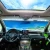 Import Factory UV protection shades Retractable front car windshield sunshade from China