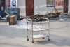 Factory wholesale easy to clean and durable three -ply stainless trolley