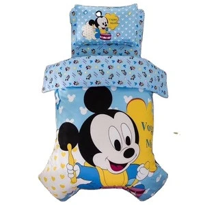 Famous Cartoon Cotton Crib Bedding Set Bed sheet Set For Kids Baby 3pcs set