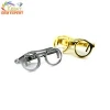 Fancy glasses shaped tie clip, Metal blank bronze tie clip